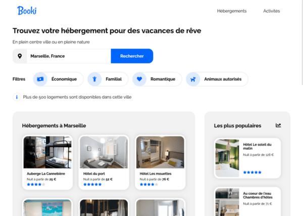 Home page booki html5 css3