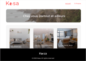 Home page kasa react react router