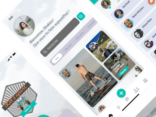maquette lets sport adobe xd